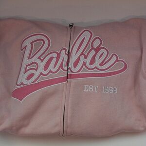 NWT Barbie Pink Zip Front Sweatshirt/Hoddie